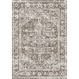 MontVoo Aglaia Washable Area Rug Brown