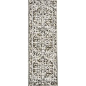 MontVoo Aglaia Washable Runner Rug Brown