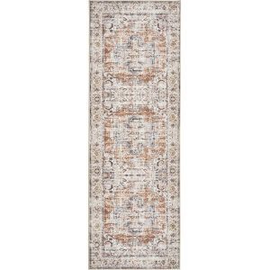 MontVoo Aglaia Washable Runner Rug Orange