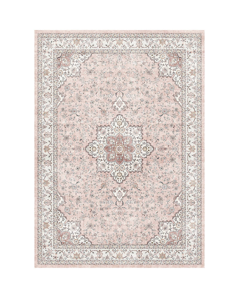 MontVoo-Antheia-Washable-Area-Rug-Pink MontVoo Antheia Washable Area Rug Pink