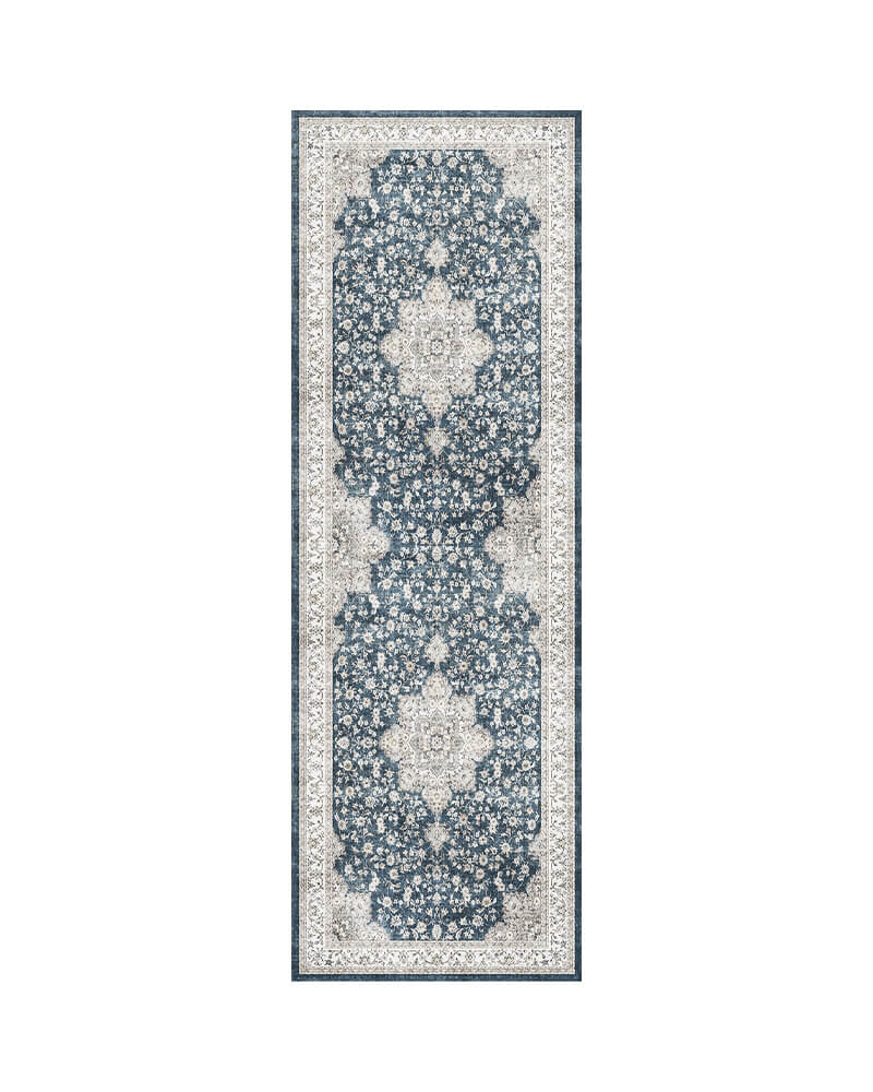 MontVoo-Antheia-Washable-Runner-Rug-Blue MontVoo Antheia Washable Area Runner Rug Blue
