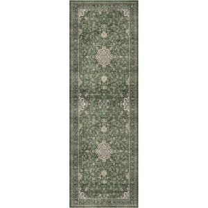 MontVoo Antheia Washable Area Runner Rug Green