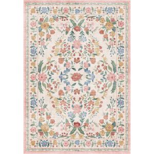 MontVoo Chloris Washable Area Rug Beige