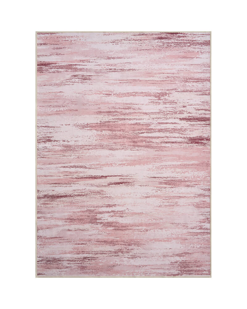 MontVoo-Dawn-washable-area-rug-pink-white MontVoo Dawn washable area rug pink white