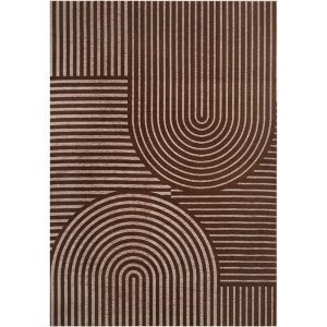 MontVoo Echo Washable Area Rug Brown