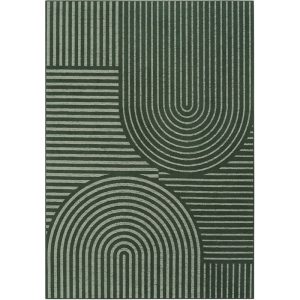 MontVoo Echo Washable Area Rug Green