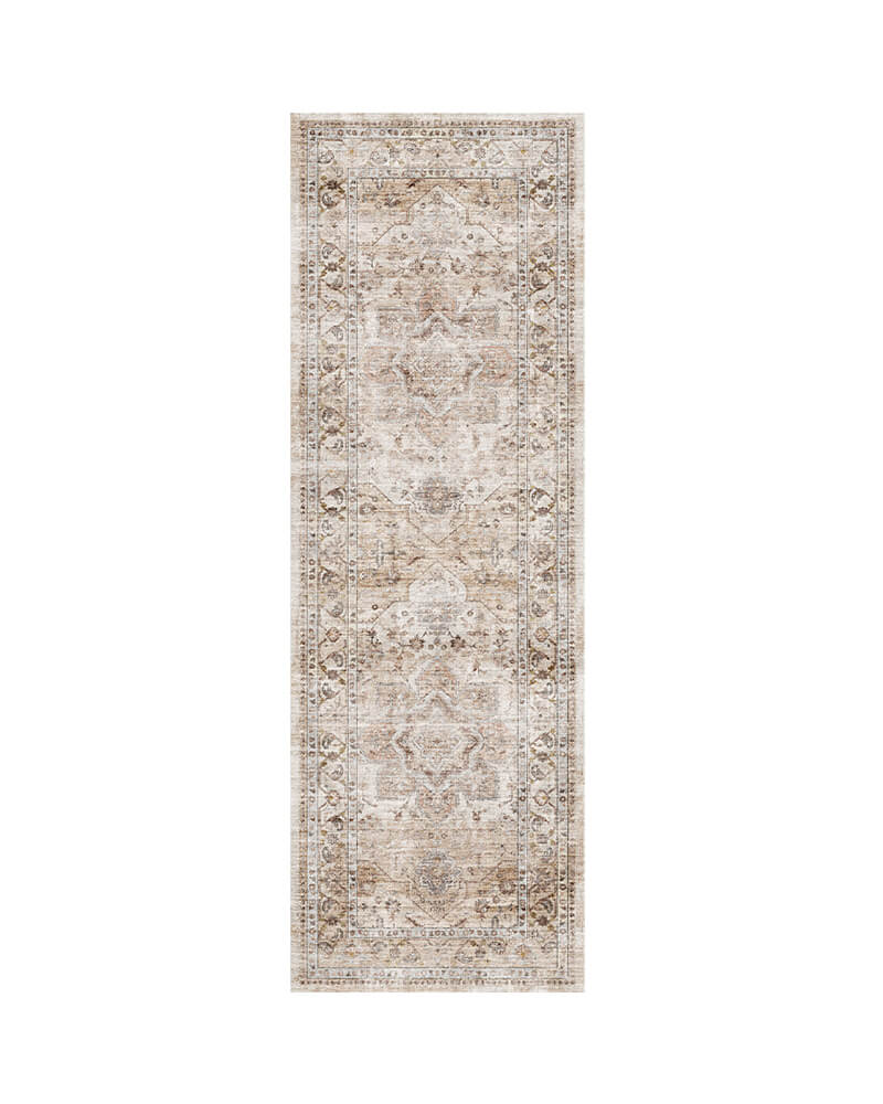 MontVoo-Harmonia-Washable-Runner-Rug-Ligth-Tan MontVoo Harmonia Washable Runner Rug Ligth Tan