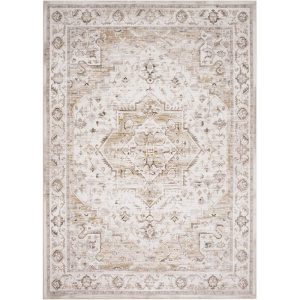 MontVoo Solara Washable Area Rug Beige