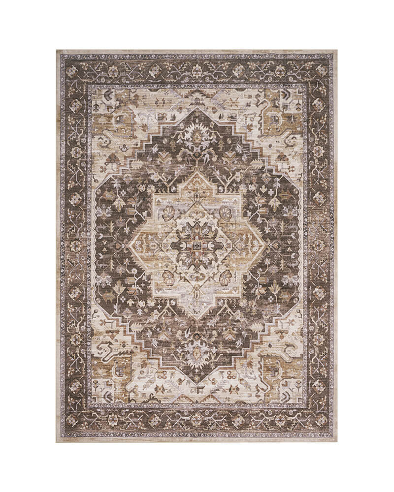 MontVoo-Solara-Washable-Area-Rug-Brown MontVoo Solara Washable Area Rug Brown