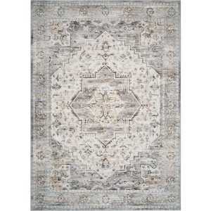 MontVoo Solara Washable Area Rug Gray