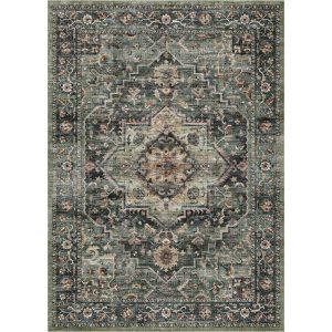 MontVoo Solara Washable Area Rug Green
