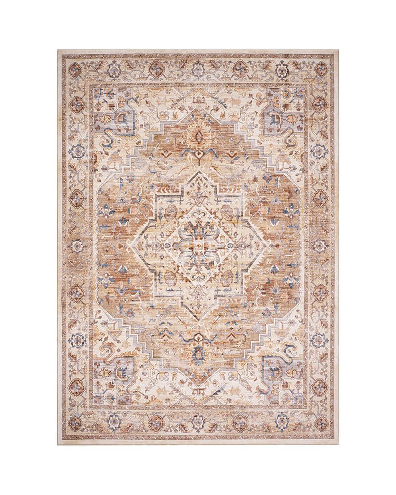 MontVoo-Solara-Washable-Area-Rug-Red MontVoo Solara Washable Area Rug Red