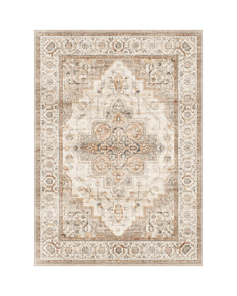 MontVoo-Sylva-Washable-Area-Rug-Beige MontVoo Sylva Washable Area Rug Beige