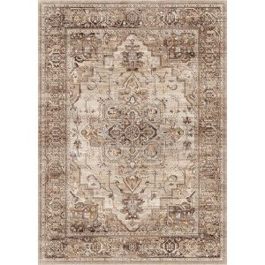 MontVoo Sylva Washable Area Rug Brown