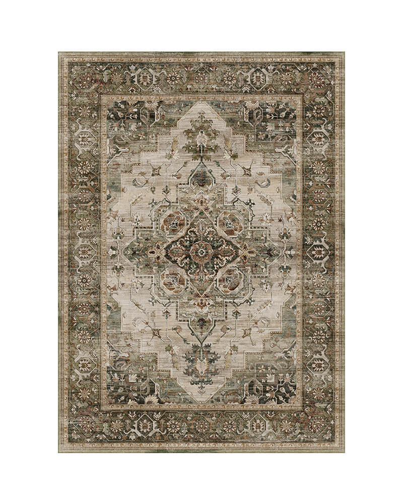MontVoo-Sylva-Washable-Area-Rug-Green MontVoo Sylva Washable Area Rug Green