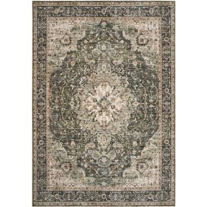 MontVoo Velora Washable Area Rug Green