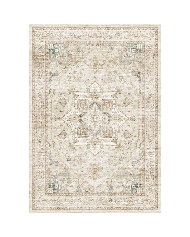 Montvoo-Callista-Washable-Area-Rug-Beige Montvoo Callista Washable Area Rug Beige