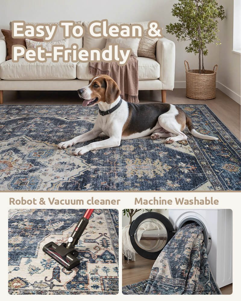 Selene_Washable_Area_Rug_Blue_Pet_Friendly_Washable