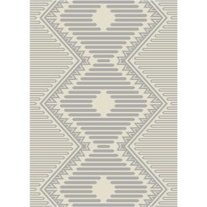 Abstract line pattern rug enhancing modern home interiors
