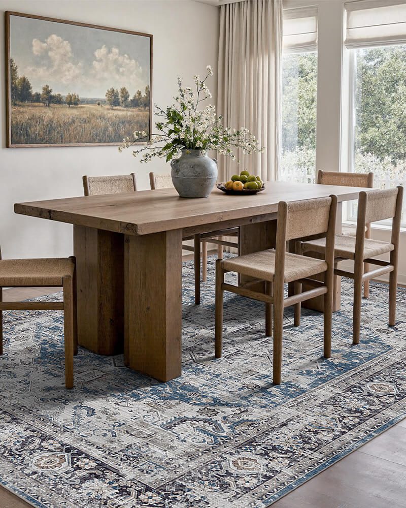 aglaia-washable-area-rug-blue-in-kitchen