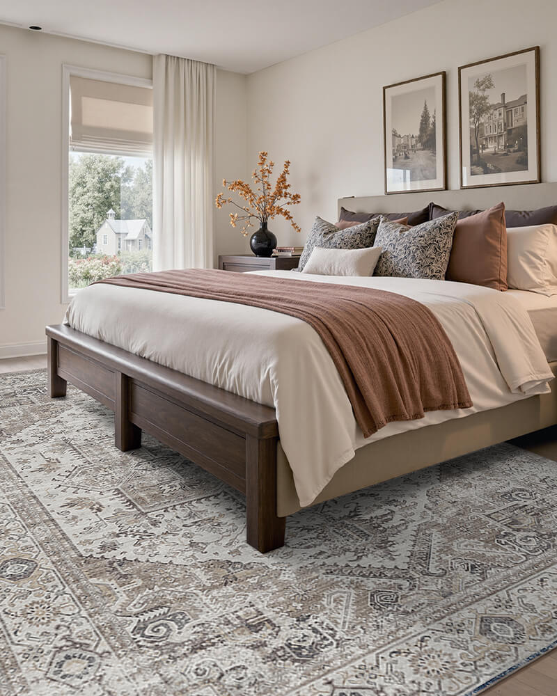 aglaia-washable-area-rug-gray-in-bedroom
