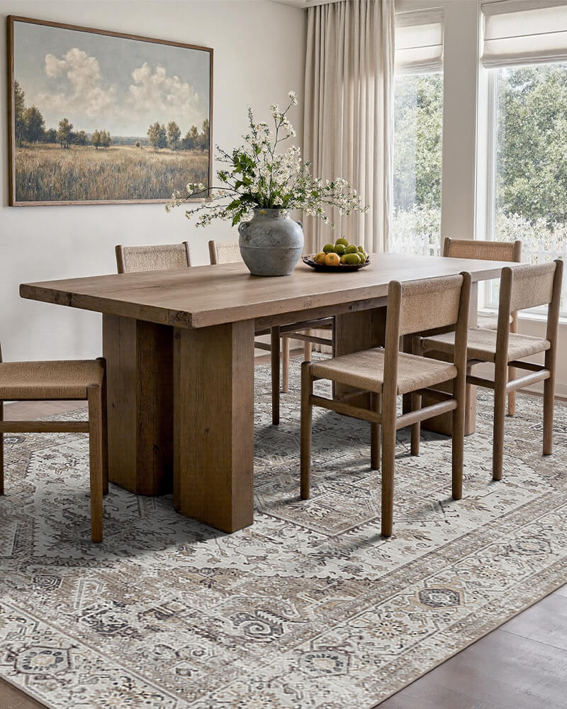 aglaia-washable-area-rug-gray-in-kitchen