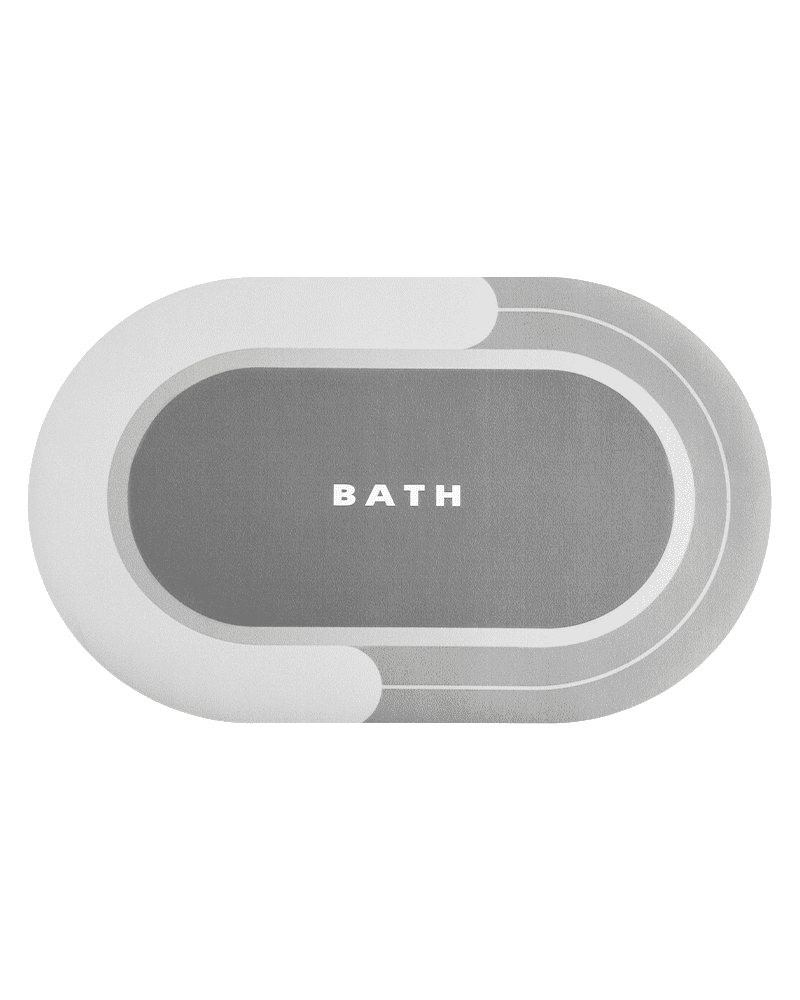 bath-mat-for-clean-and-organized-bathroom Bath mat designed to keep bathrooms clean and organized, drying quickly and resisting dirt buildup