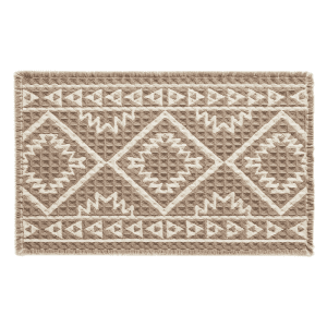 Waffle bath mat that enhances bathroom decor effortlessly