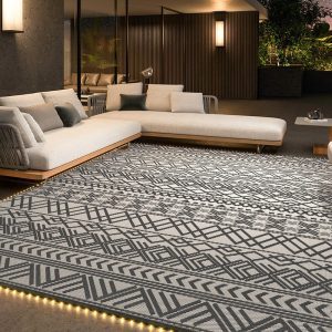 Soft boho area rug made for comfortable daily use