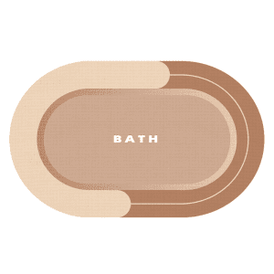 Round quick dry bath mat designed for modern bathrooms, absorbing water instantly while keeping floors dry and easy to maintain