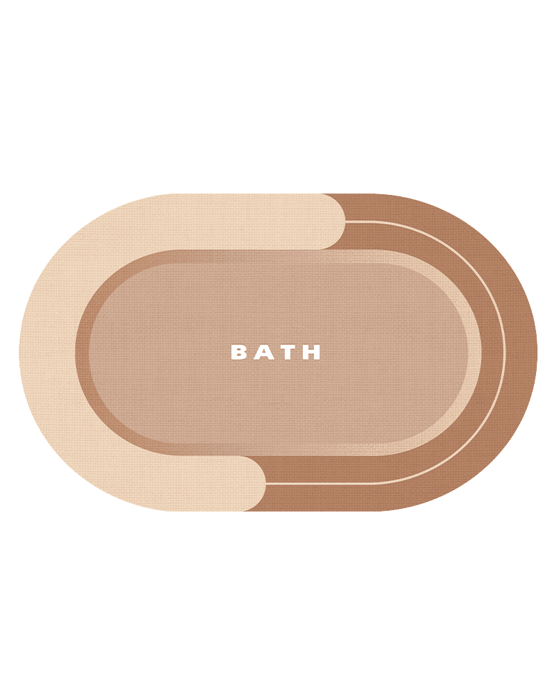 circle-quick-dry-bath-mat-for-modern-bathroom Round quick dry bath mat designed for modern bathrooms, absorbing water instantly while keeping floors dry and easy to maintain