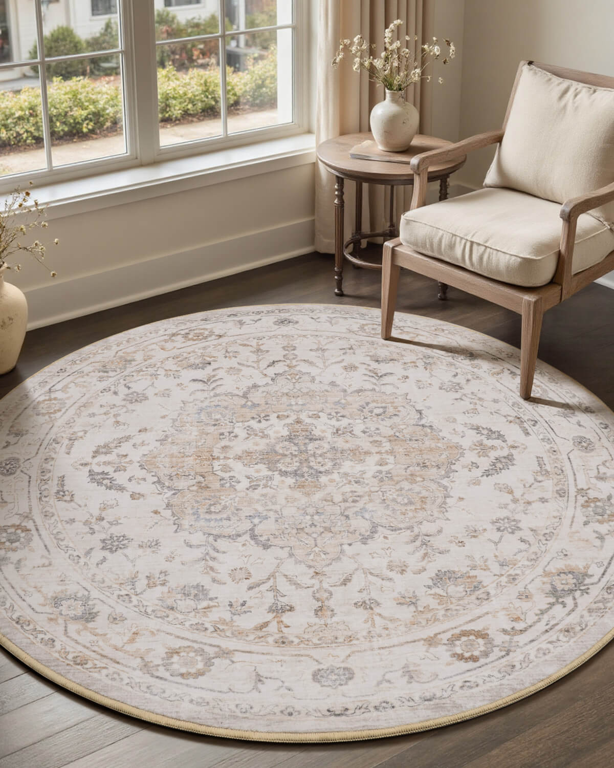 classic-floral-vintage-area-rug-for-cozy-family-home