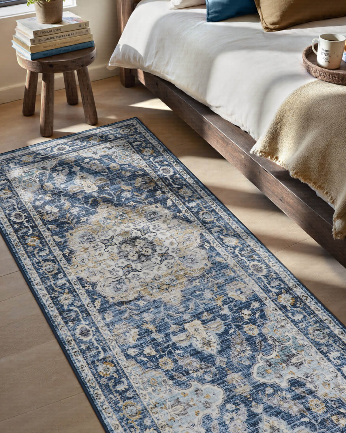 classic-floral-vintage-washable-rug-for-modern-family-homes