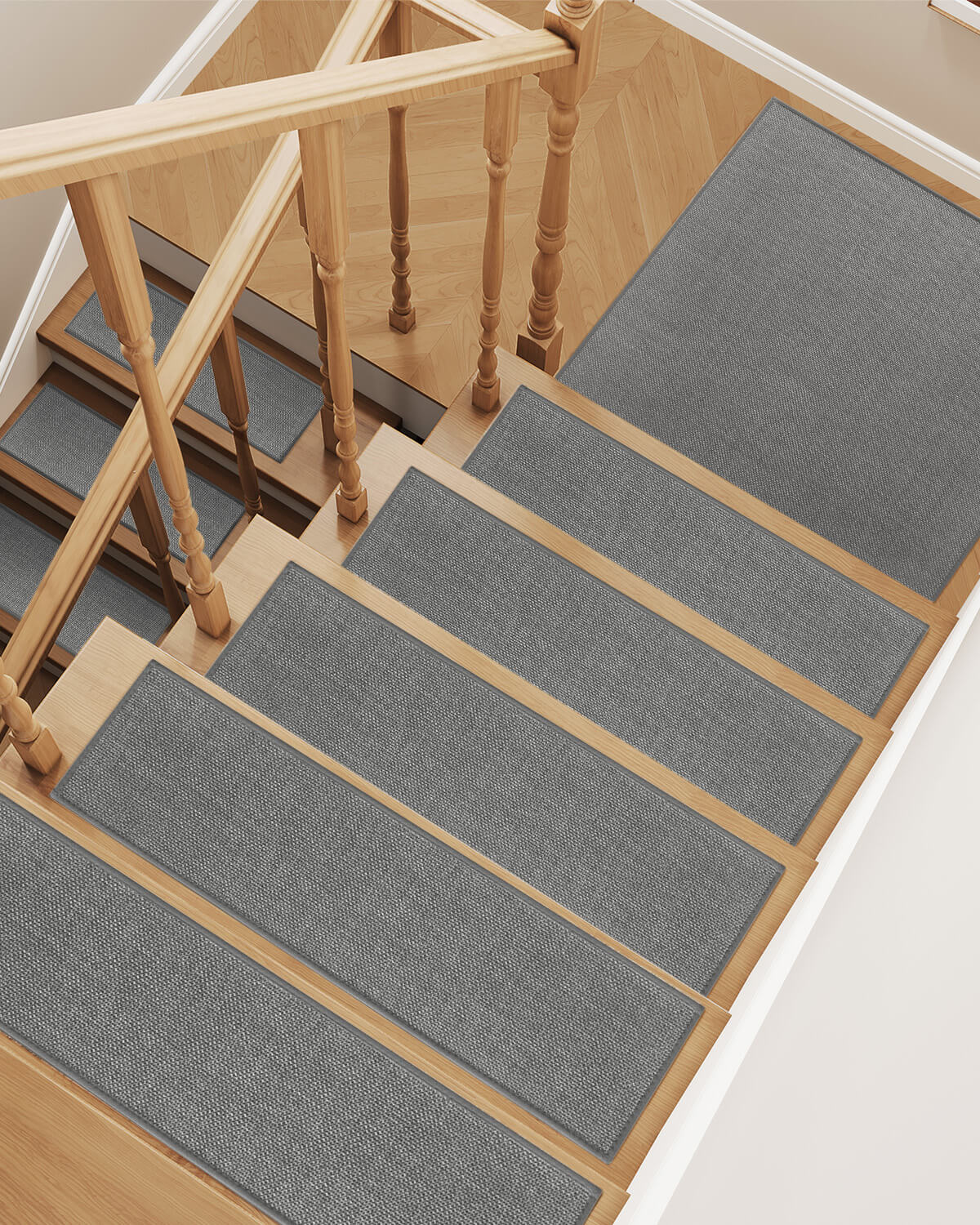cushioned-stair-treads-for-secure-and-quiet-step Washable stair covers suited for active family use