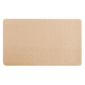 Easy clean PVC bath mat that can be rinsed and dried effortlessly