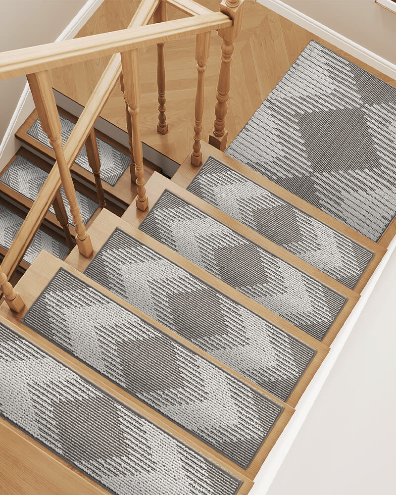 easy-install-peel-and-stick-stair-treads Stair treads built for high traffic indoor staircases