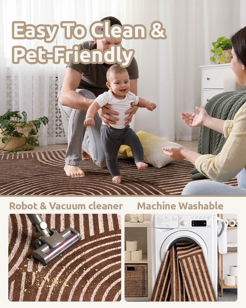echo-washable-area-rug-brown-pet-and-kid-friendly