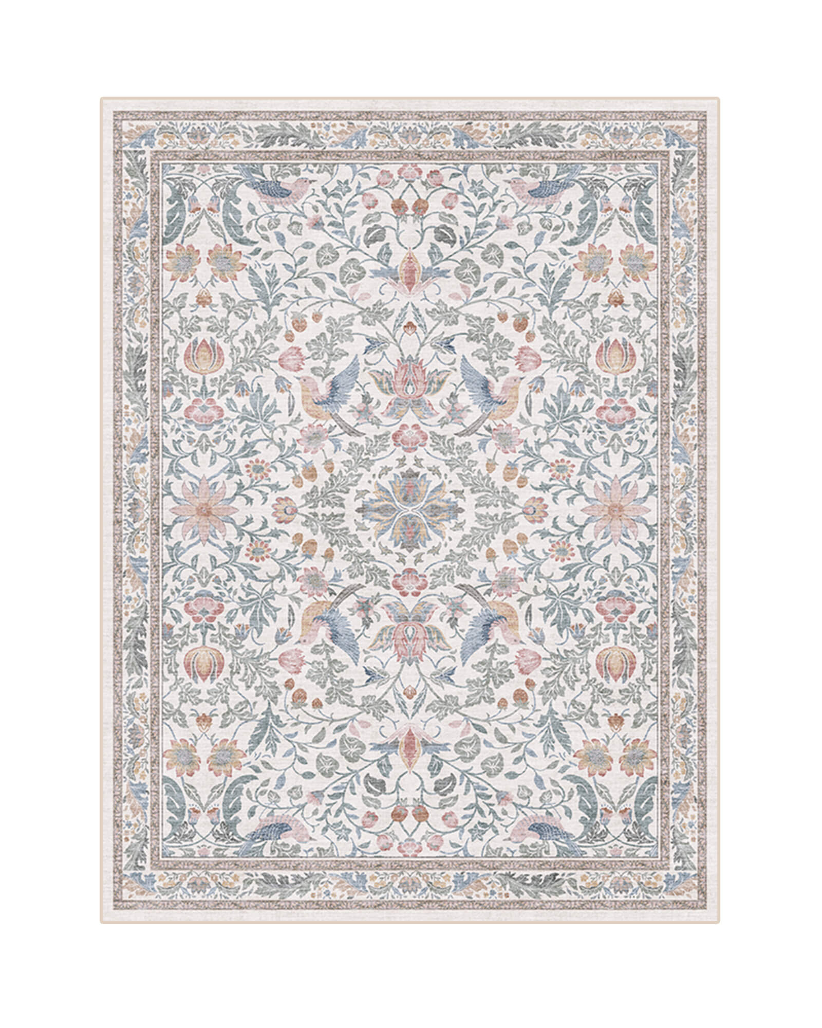 floral-area-rug-for-cozy-and-stylish-home-interior Floral area rug combining softness and durability for cozy family spaces