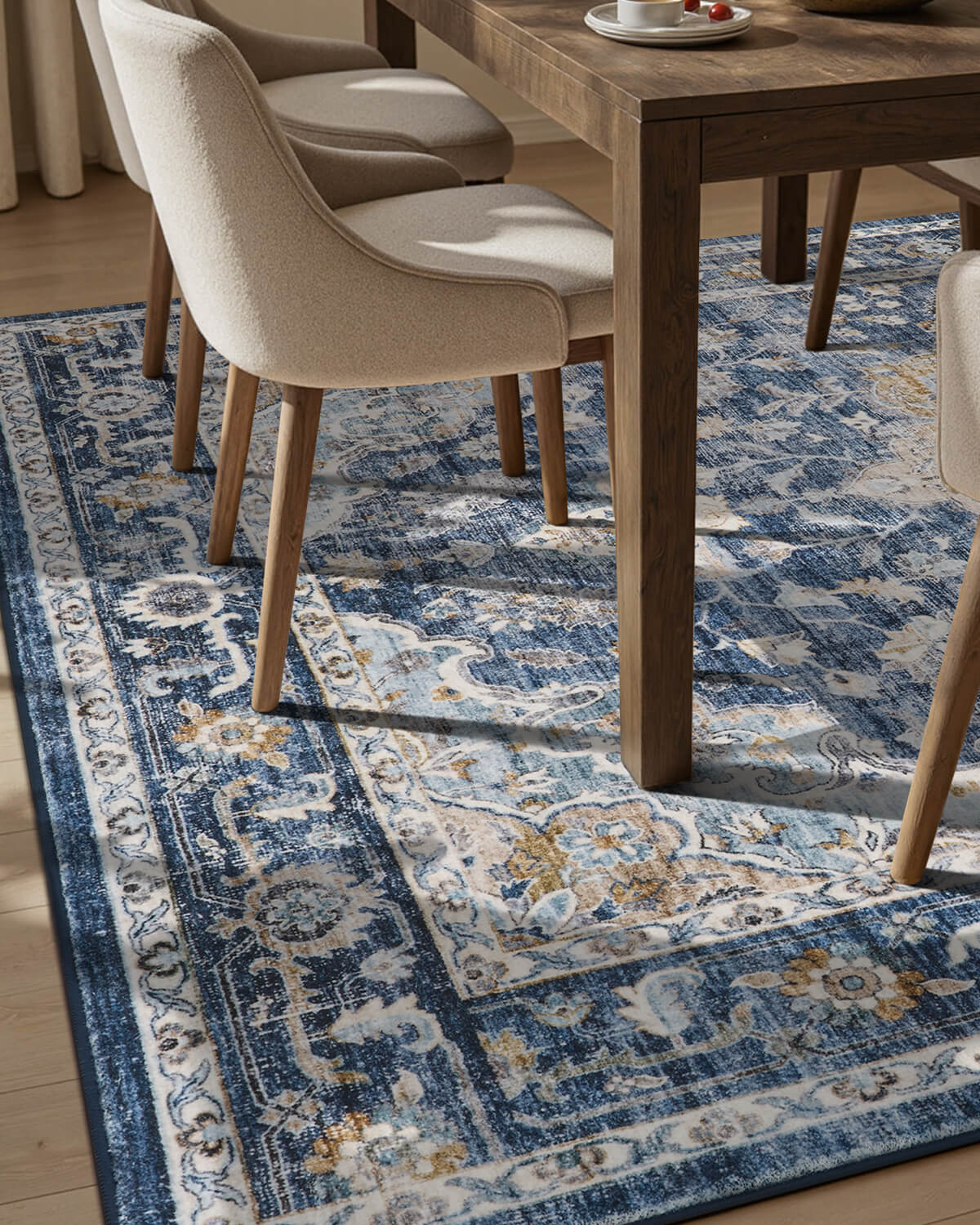 floral-inspired-vintage-area-rug-for-relaxed-cozy-interiors