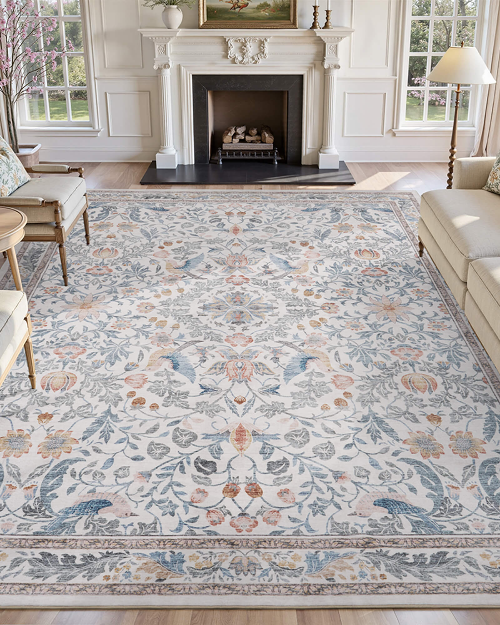 floral-rug-for-timeless-home-decor-style