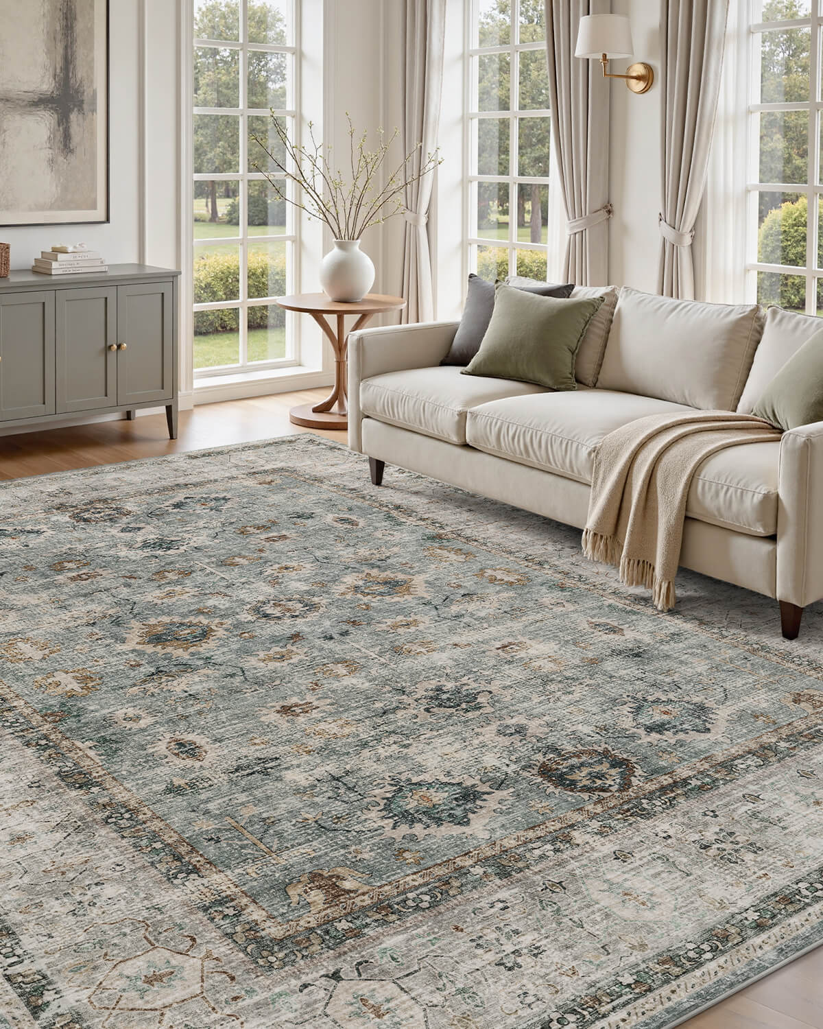 floral-vintage-non-slip-area-rug-for-safe-living