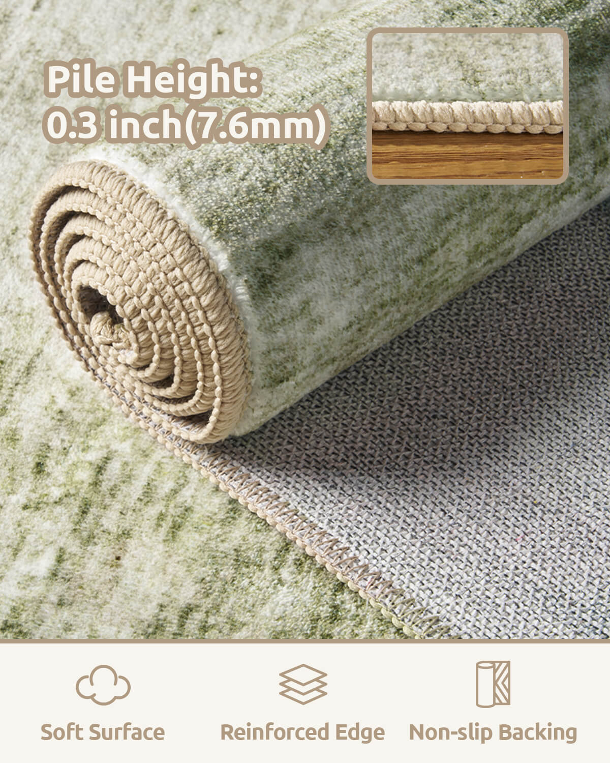green-washable-area-rug-with-soft-surface-and-non-slip-backing