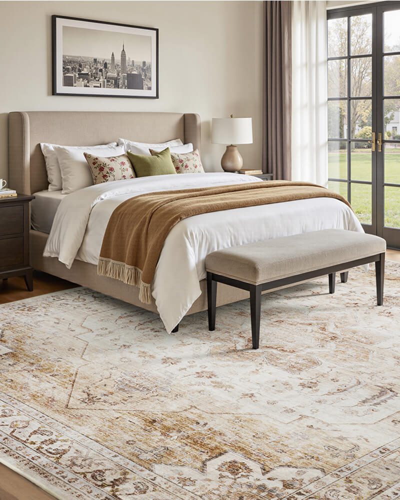 harmonia-washable-area-rug-beige-in-bedroom