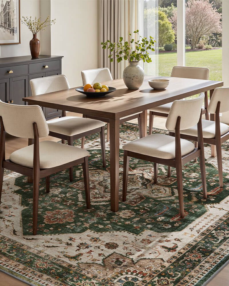 harmonia-washable-area-rug-green-in-kitchen