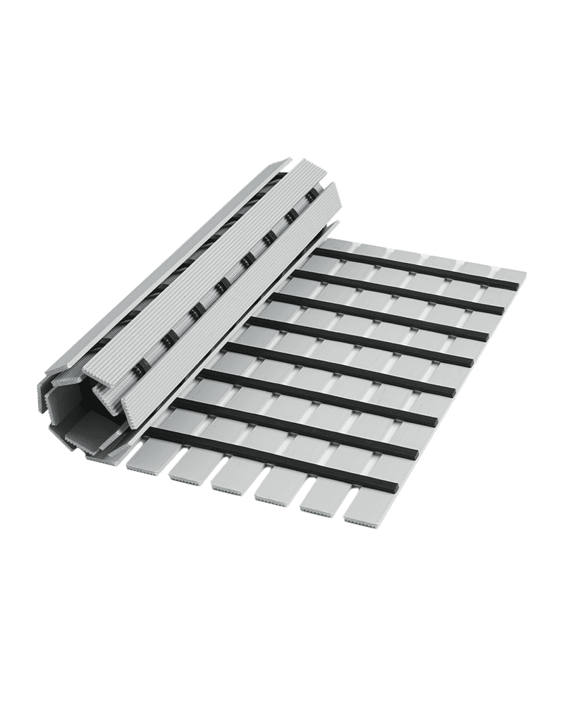 heavy-duty-rubber-bath-mat-non-slip-design Heavy duty rubber bath mat with textured anti slip base that stays stable without suction cups