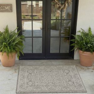 Washable indoor outdoor rug designed for modern lifestyle and easy care