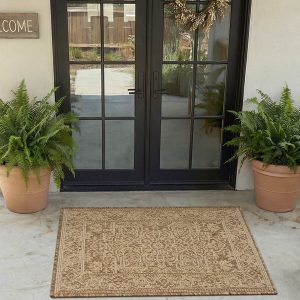 Durable indoor outdoor rug ideal for relaxed outdoor living areas