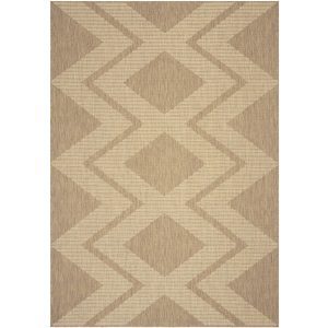 Indoor outdoor rug designed for home use with washable quick dry surface and durable construction