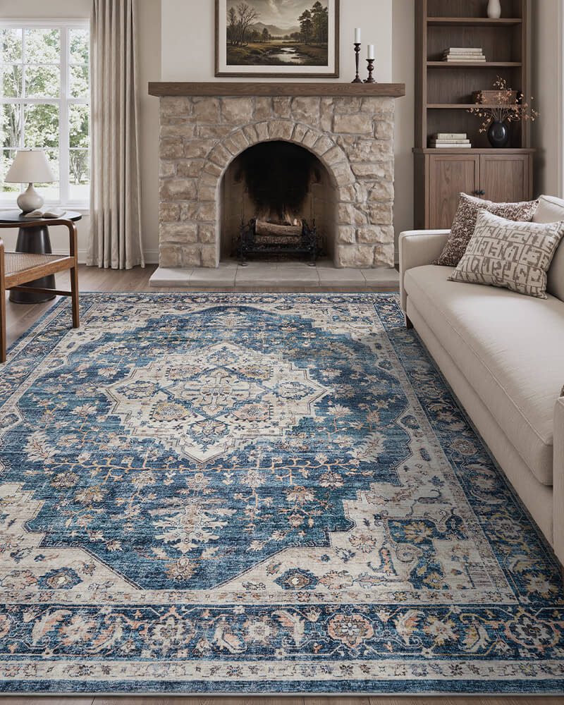 lunaris-washable-area-rug-blue-in-living-room