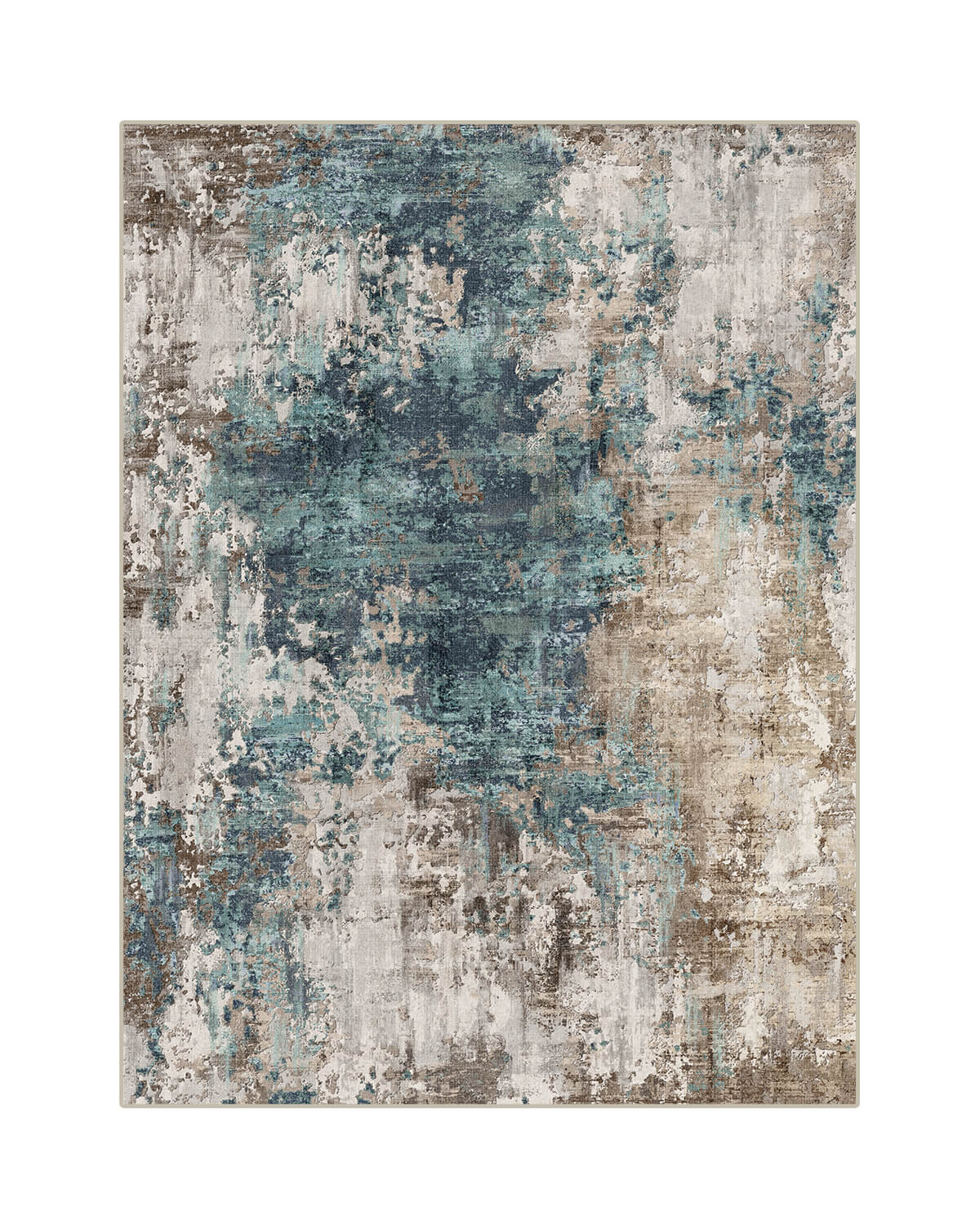 modern-abstract-rug-for-minimalist-home-decor-style Modern abstract area rug with machine washable surface for easy everyday care